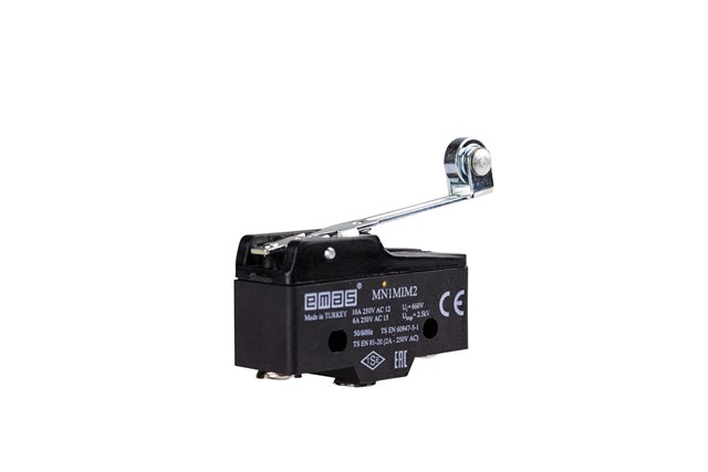 Metal Long Lever Roller 1CO MN1 Series Plastic Mini Switch